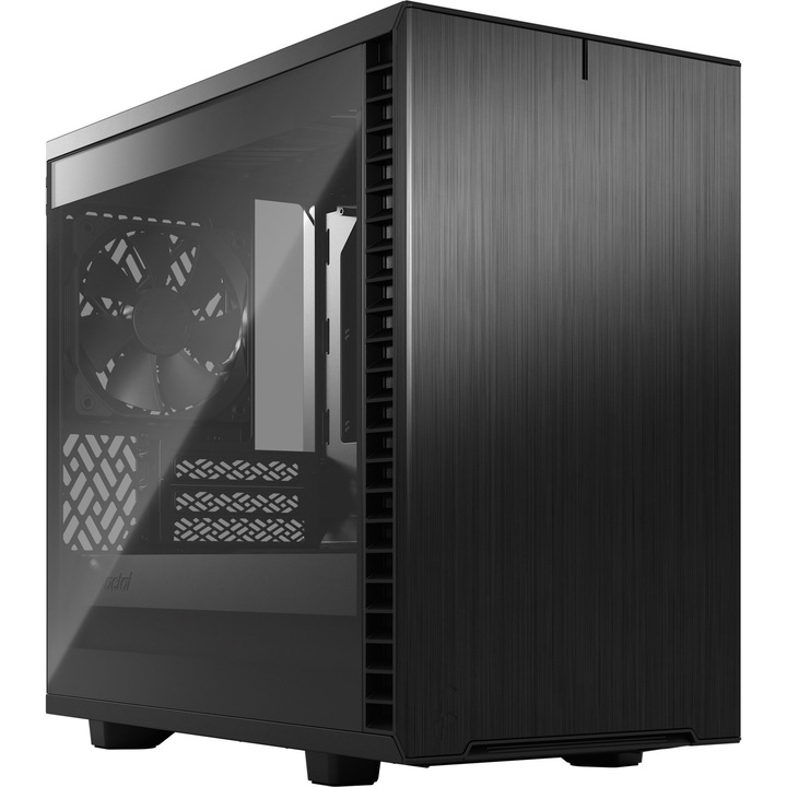 Case Define 7 Nano Black TG, Fractal Design, Mini Tower, черен