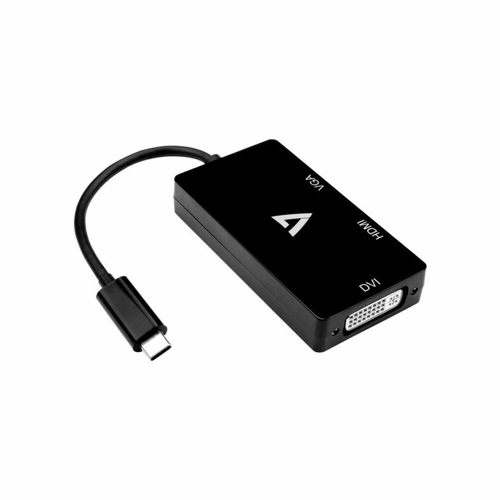 Adaptor USB C la HDMI V7, negru