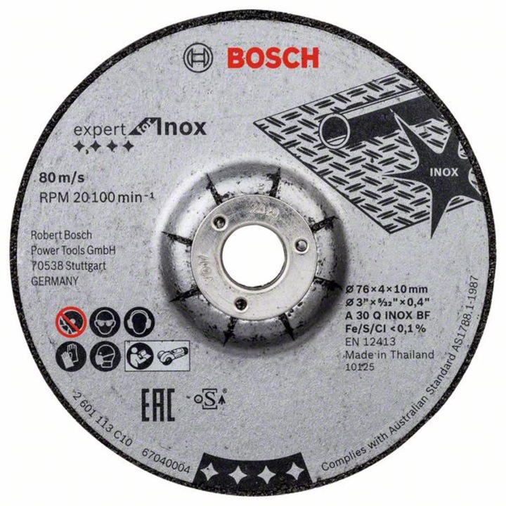 Disc polizare, Bosch, Aluminiu, Model pentru inox, Argintiu
