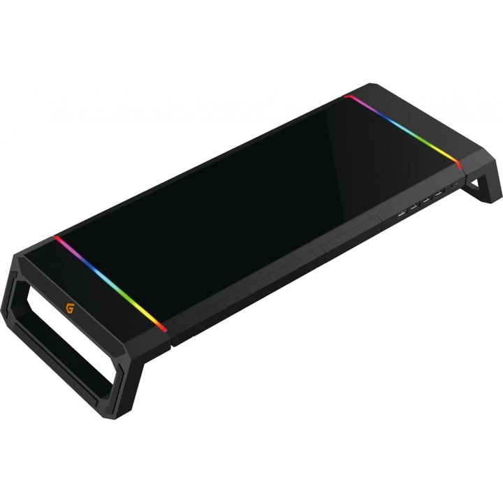 THORNE Gaming Monitor Stand + 4xUSB 2.0 Port Stand, Conceptronic, Negru