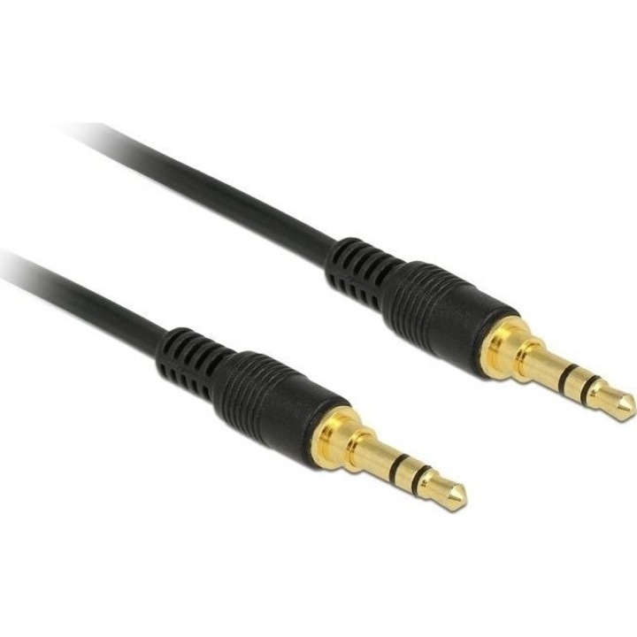 Cablu audio, Delock, 1 m, Negru