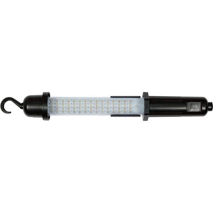 Lampa de atelier, YATO, ABS, 60+1LED, 1800 mAh, Alb/Negru