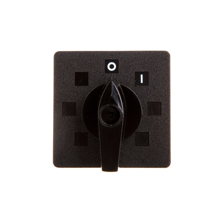 Comutator incastrat Spamel, 4P, 16A, 400V, Negru