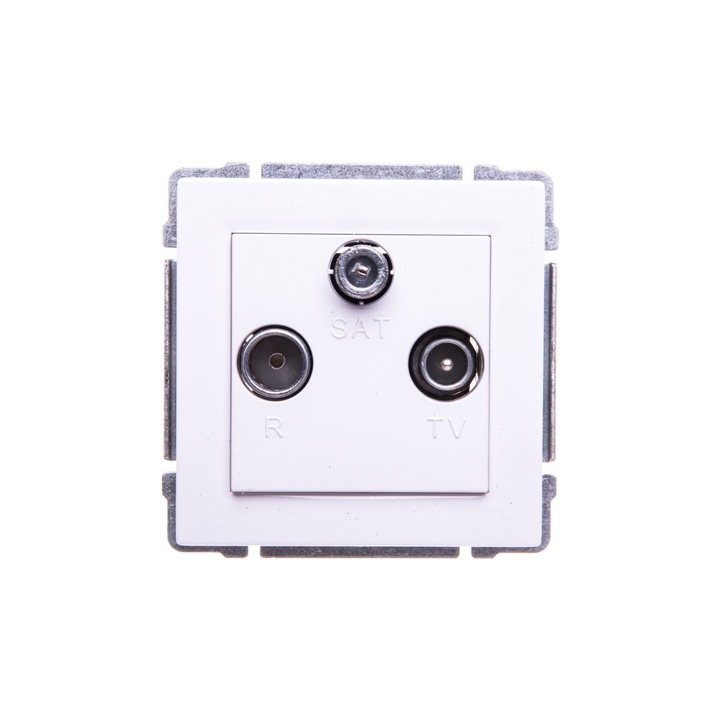 Mufa antena KOS66 RTV/SAT, Alb