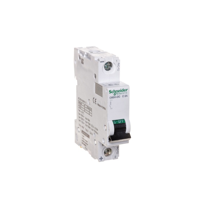 intrerupator Schneider, Electric 1P C 2A 10kA DC, IP20