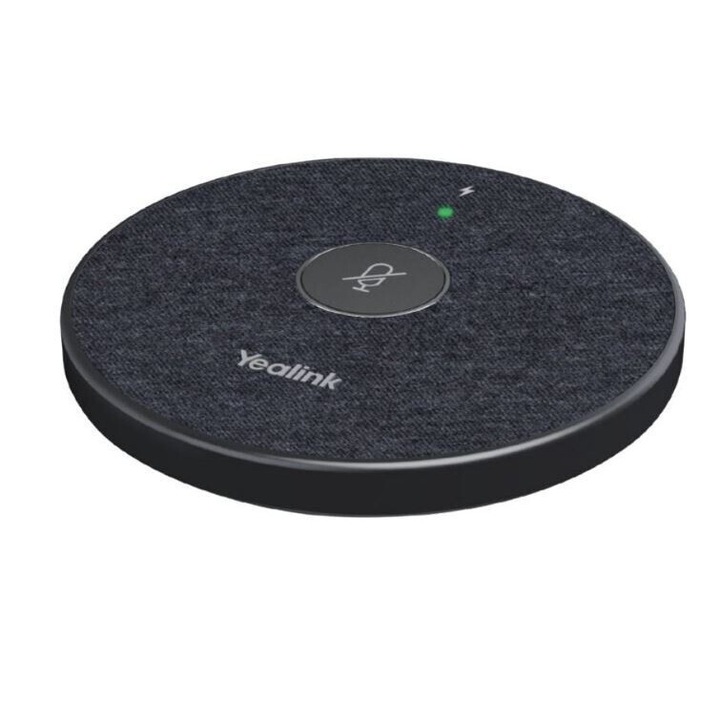 Microfon de conferinta, Yealink, USB, 2450 mAh, Negru