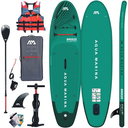 Set placa gonflabila SUP AQUA MARINA BREEZE 9'10, Vesta de Salvare ...