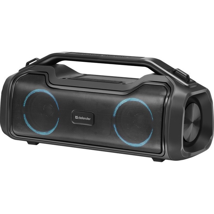 Boxa portabila, Defender, Bluetooth, 50 W, Negru