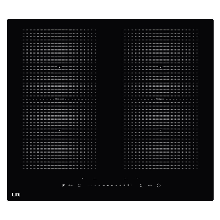 Индукционен плот, LIN, керамичен, черен