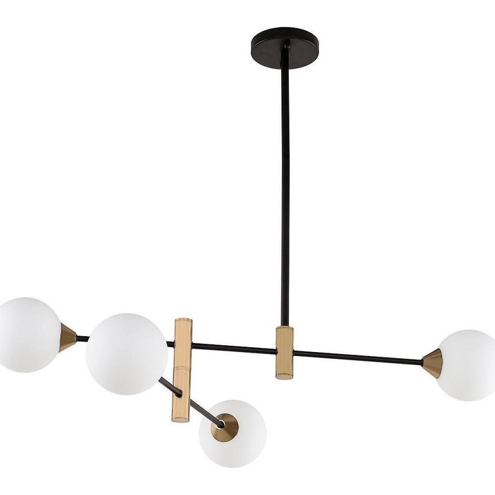 Висяща лампа, Italux, Metal, G9, Черна