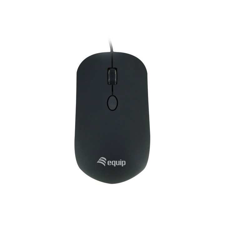 Mouse optic Equip, 1600 dpi, USB, 1.35m, Negru