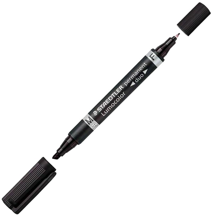 Комплект от 10 перманентни маркера, Staedtler, 1,5 мм, черен