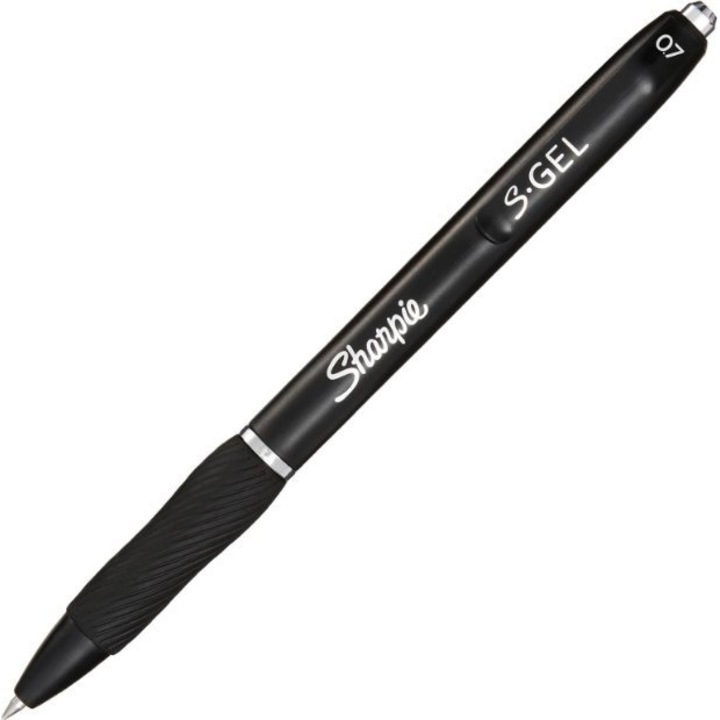 Комплект от 12 гел химикалки, Sharpie, 0,7 мм, черни