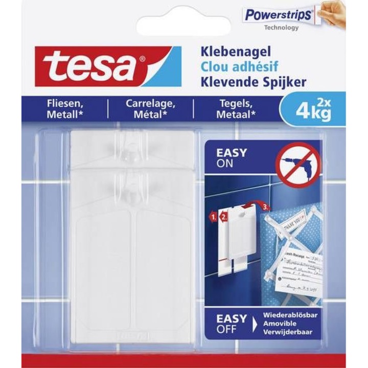 Set 2 benzi adezive, Tesa, Maxim 4 KG, Transparent