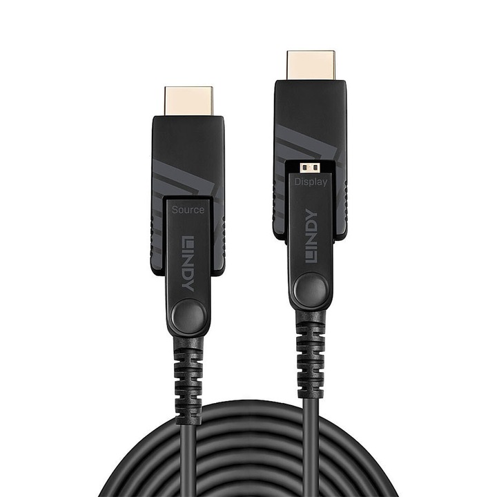 HDMI към Micro HDMI кабел Lindy 38324, 3 м, черен, PVC, 2160p