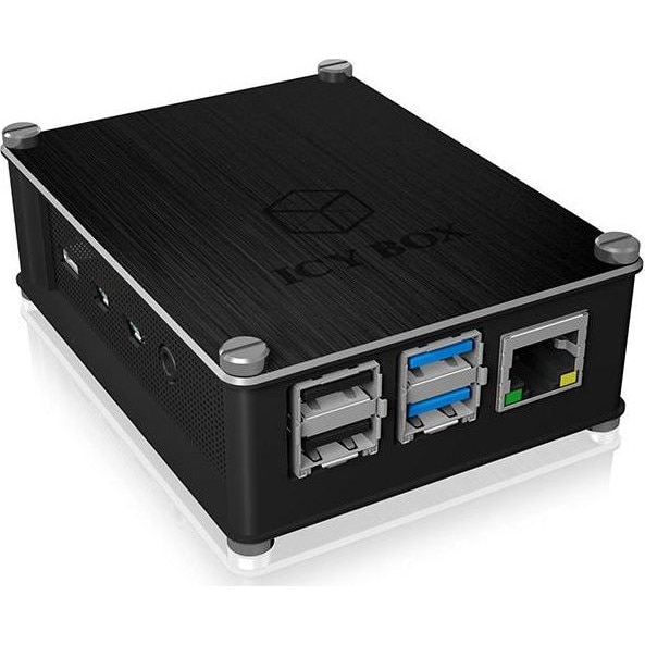 Carcasa Protectie Icybox Pentru Raspberry Pi Luminiu Plastic Negru Emag Ro