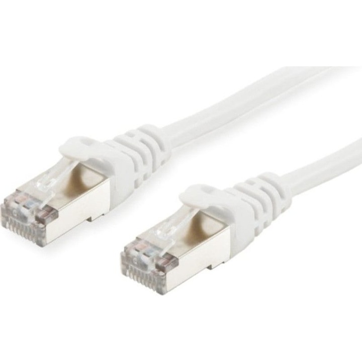 Equip Kábel - 606011 (S/FTP patch kábel, CAT6A, LSOH, PoE/PoE+ támogatás, fehér, 30m) - 606011