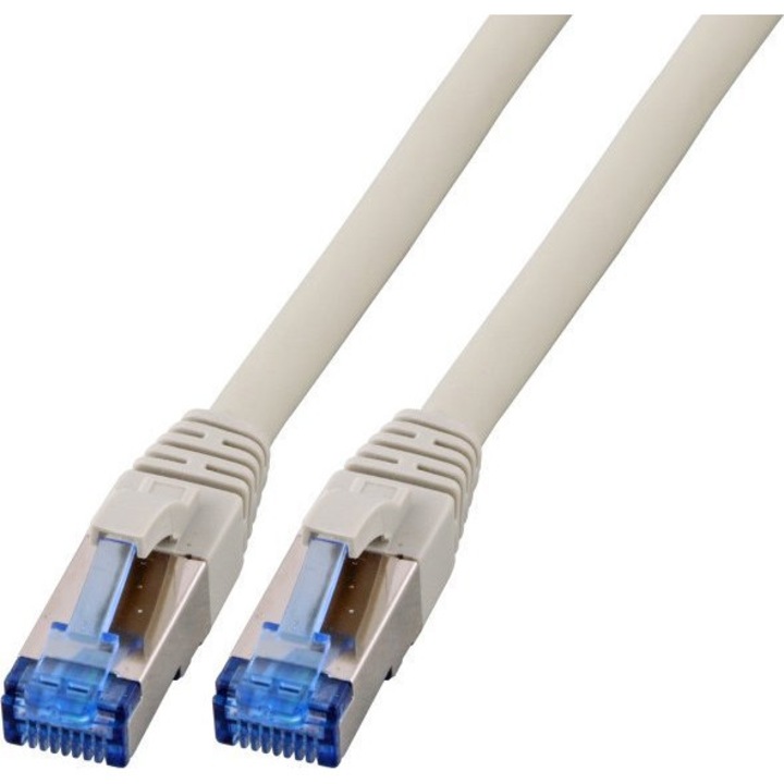 Hálózati kábel, EFB, Cat6a, 15m, szürke, S/FTP