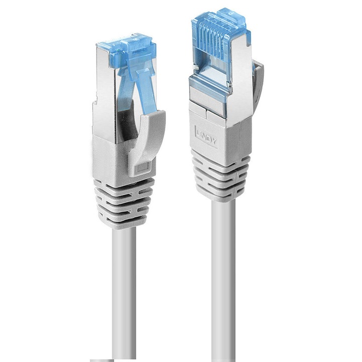 LAN kабел, Lindy, RJ-45 към RJ-45, 1,50 м, сив