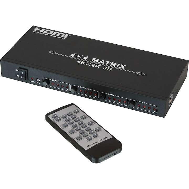 Lindy mátrix switcher, 4x HDMI