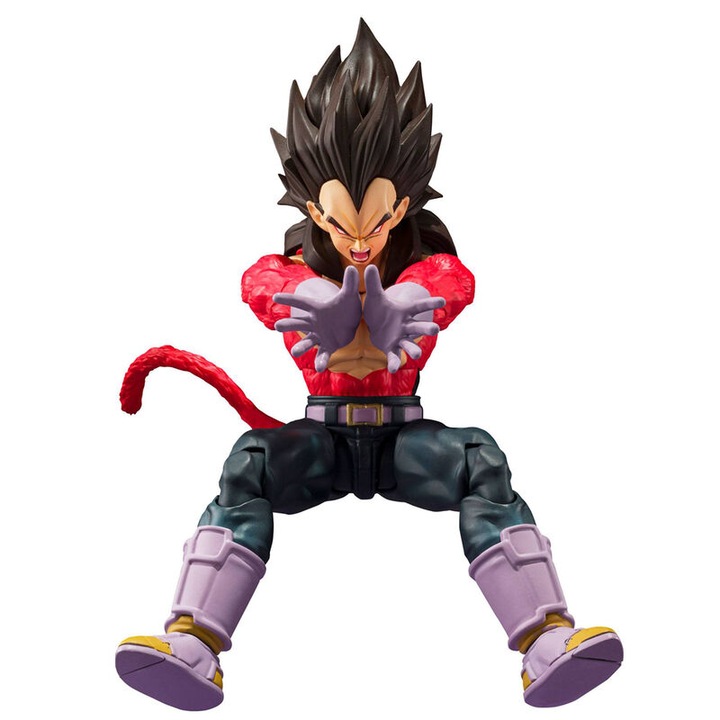 Figurina, TAMASHII NATIONS, Dragon Ball Super Saiyan 4 Vegeta, articulatii mobile, 13cm