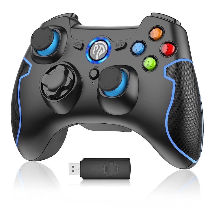 EasySMX 2.4G vezeték nélküli kontroller PS3-hoz, vibrációs PC-kontroller