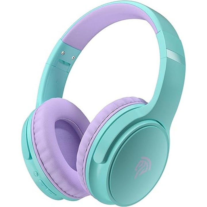 Casti Bluetooth fara fir EasySMX Bluetooth 5.1 pentru copii, confortabile si pliabile, cu microfon, limita 85/93db, incarcare rapida, 50 de ore de redare
