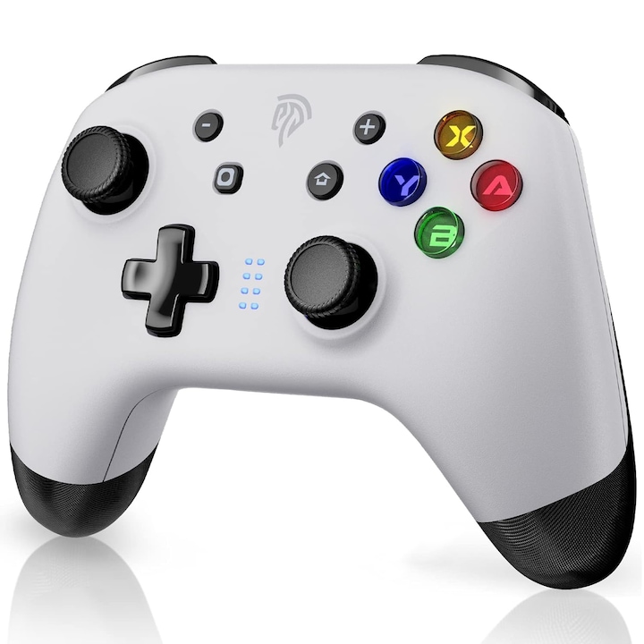Gamepad, EasySMX, Wireless, Compatibil cu Nintendo Switch/Switch Lite/Switch OLED, Alb