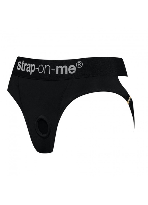 Szexi fehérnemű, Strap-On-Me, Nylon, Fekete, L