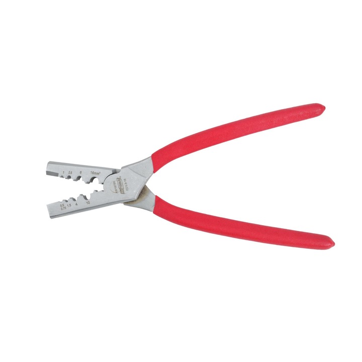 Fogó hosszú nyéllel, Műanyag/Acél, Piros, 0,5 -1 6 mm