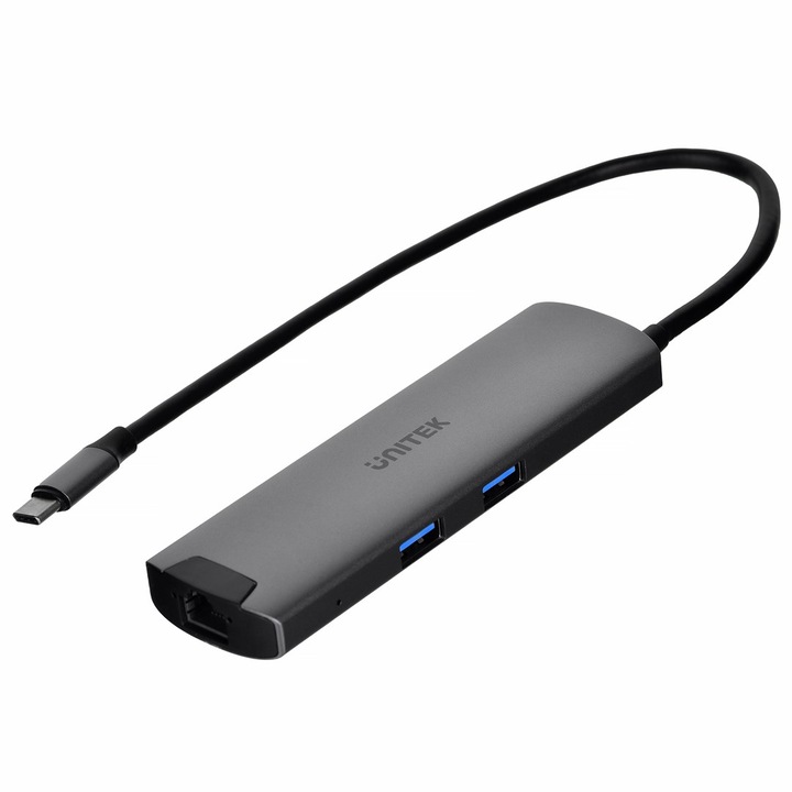 Хъб USB-C/HDMI, 100W, черен