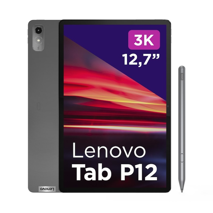 Lenovo TAB P12 (TB370FU) 8/128GB WiFi, сив + стилус