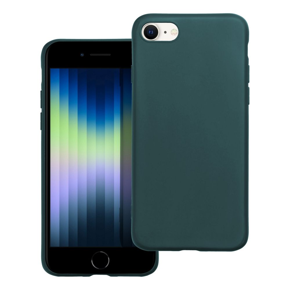 Husa cu finisaj mat pentru iPhone 7 / 8 / SE 2020 / SE 2022, TPU, Verde inchis