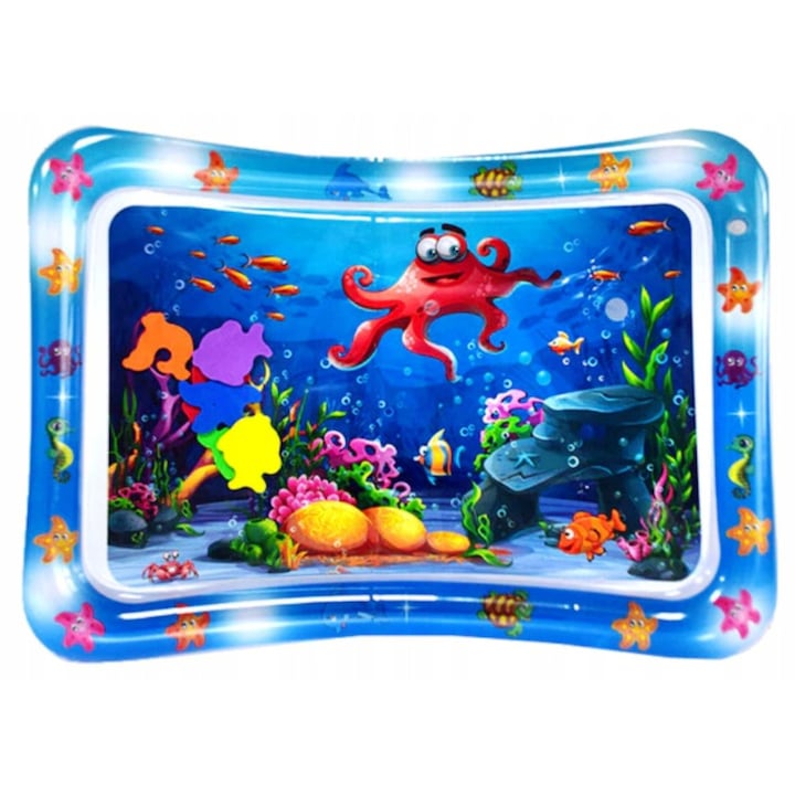 Saltea cu apa pentru bebelusi, Luxma, Plastic/PVC, Multicolor