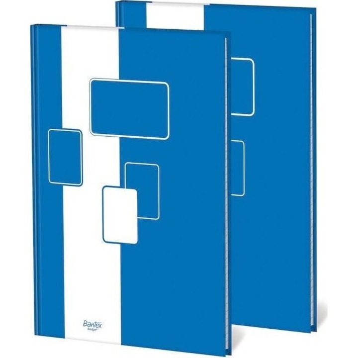 Set 5 caiete Bantex, A5, 96 coli, 60 g/m2, Albastru