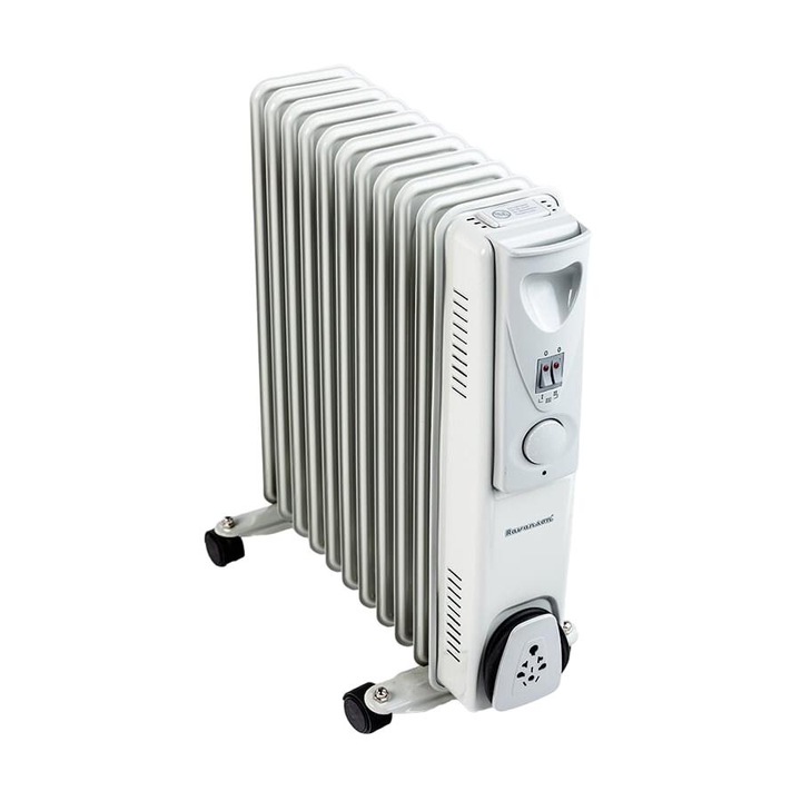 Маслен радиатор Ravanson OH-11, 2500W, сив