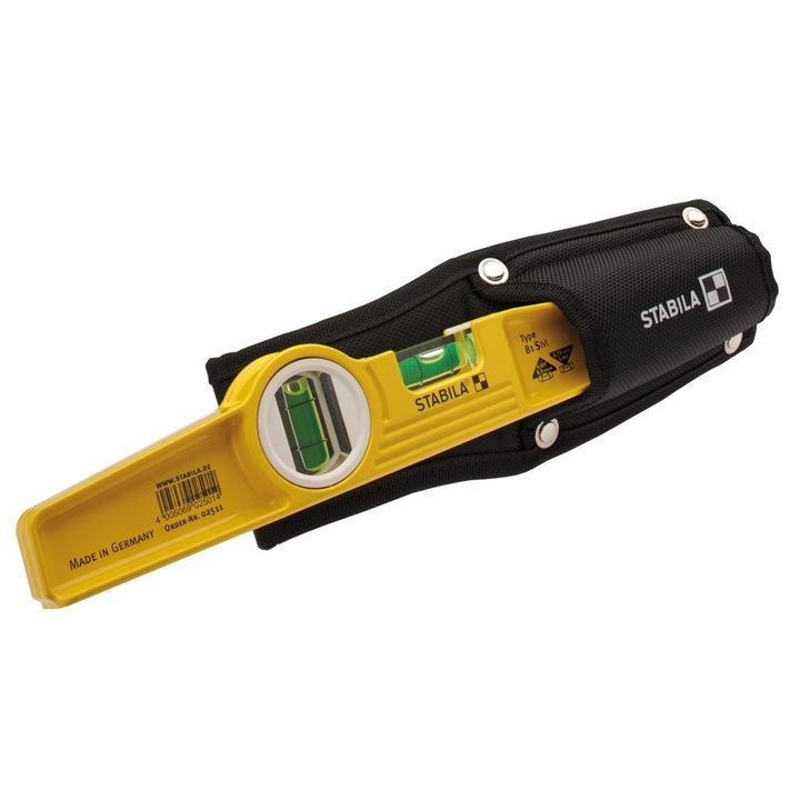 Магнитен нивелир, Stabila, 25 см, черен