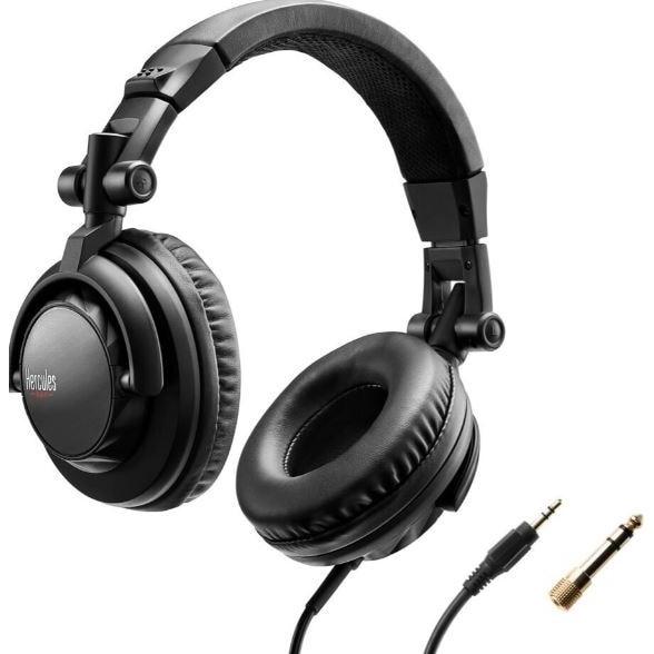 Casti DJ-Kopfhorer, Hercules, DJ45, Jack 3,5 mm, Negru