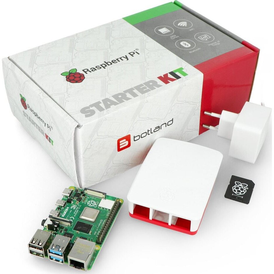 Plusivo Pi 4 Super Starter Kit with Raspberry Pi 4 with 2 GB of RAM and 32  GB sd card with NOOBs