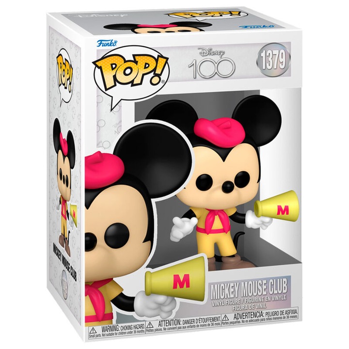 Статуетка, FunKo, POP Disney 100 years, Mickey Mouse Club model, +3 години, Многоцветен
