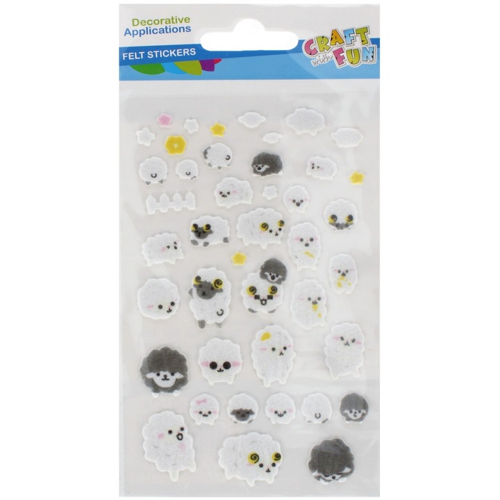 Set abtipilduri decorative, Craft with Fun, Multicolor