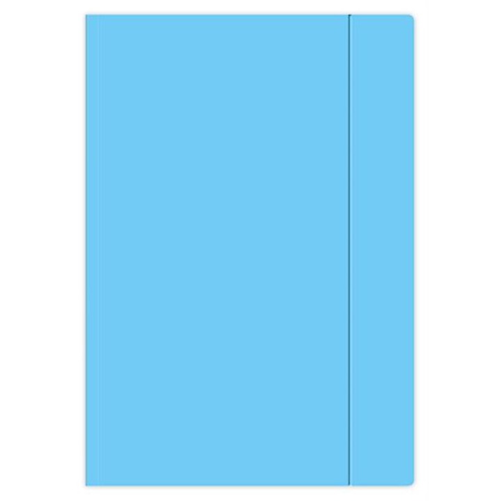 Dosar cu banda elastica, Interdruk, A4+, Albastru