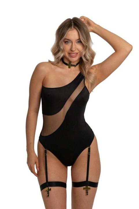 Body Anais, fekete, Fekete