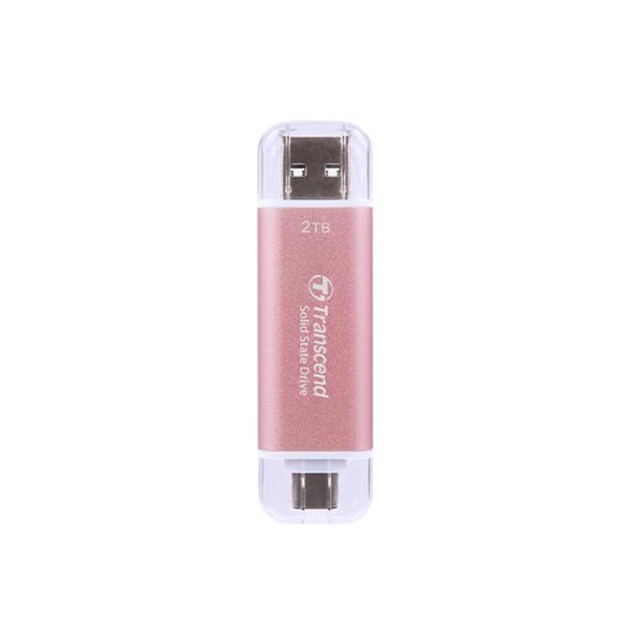 USB памет, Transcend, 2TB, розово/бяло