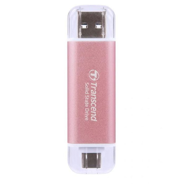 USB памет, Transcend, 1TB, розово/бяло