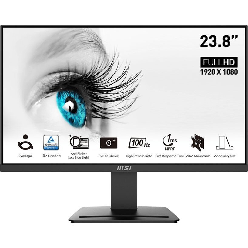 Monitor, MSI, PRO MP2412, 23.8inch, 1920 x 1080, Negru