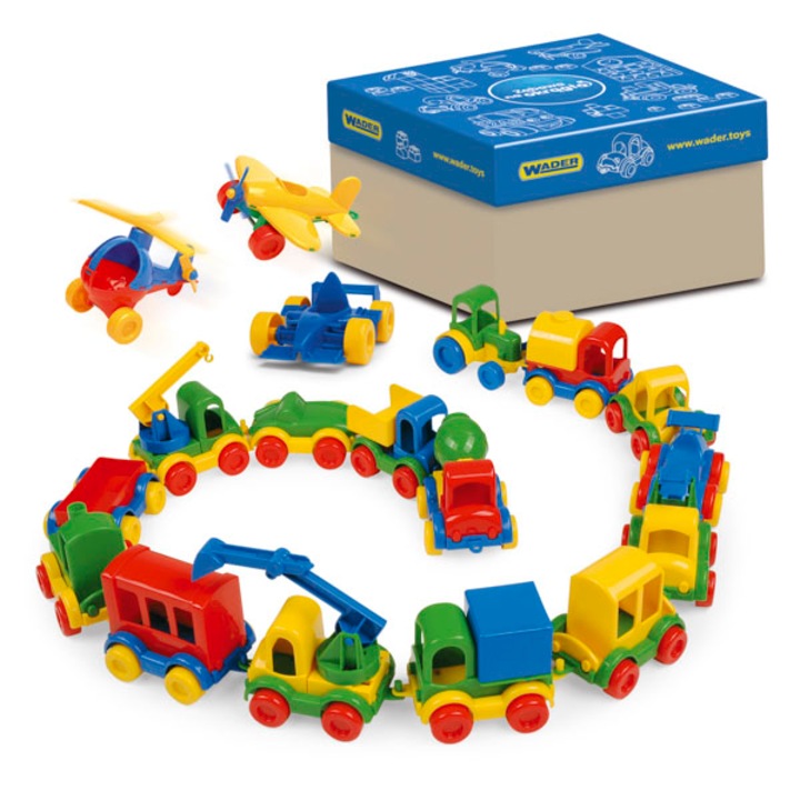 Set 36 masinute, Plastic, Multicolor