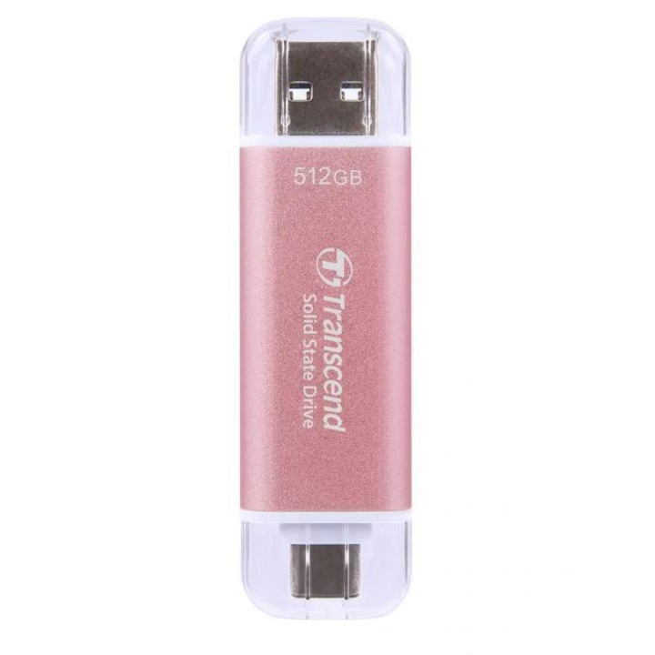 USB памет, Transcend, 512 GB, розово/бяло