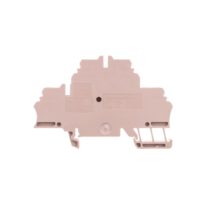 Bloc terminal cu 2 niveluri, 4 fire, 2,5 mm2, Bej