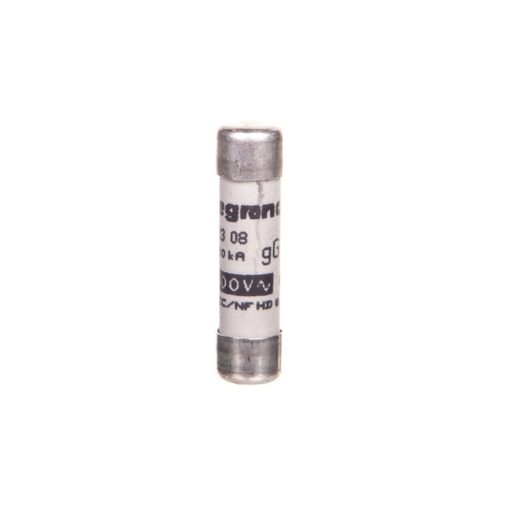 Siguranta electrica, Legrand, cilindrica, 8A, 400V, 8,5x31,5mm